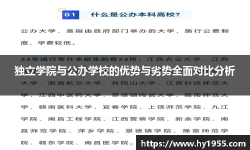 独立学院与公办学校的优势与劣势全面对比分析